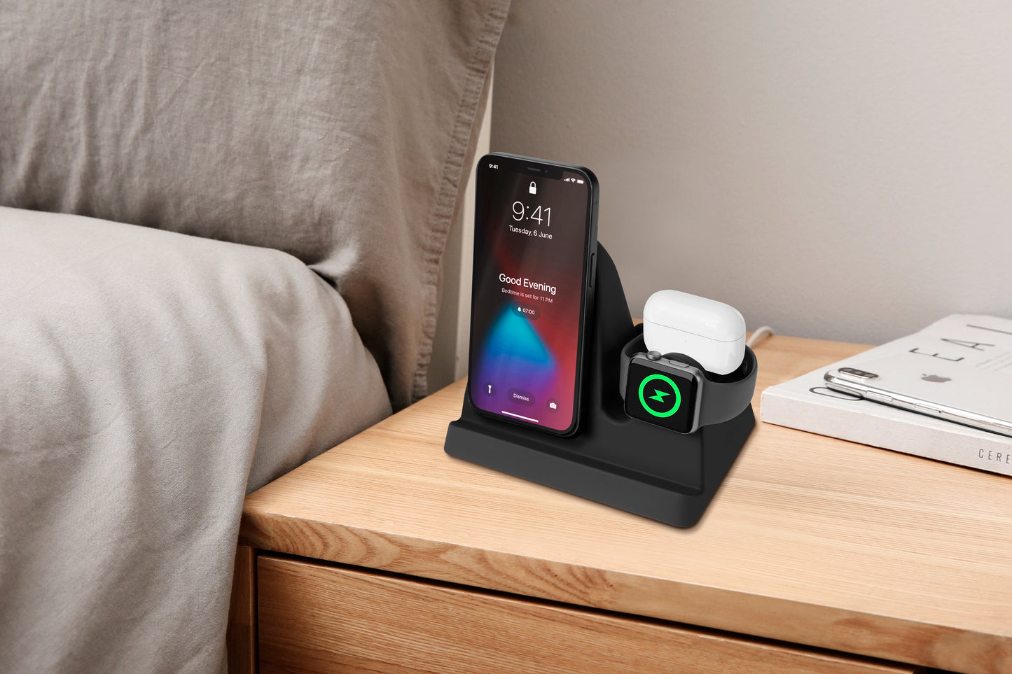 4in1 Multipurpose Stand - For Iphone, Apple Watch, Airpod & Ipad