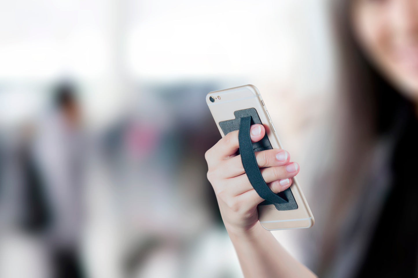 Phone Buddy - 3 in 1 Multipurpose Phone Holder with strap, stand and card pocket