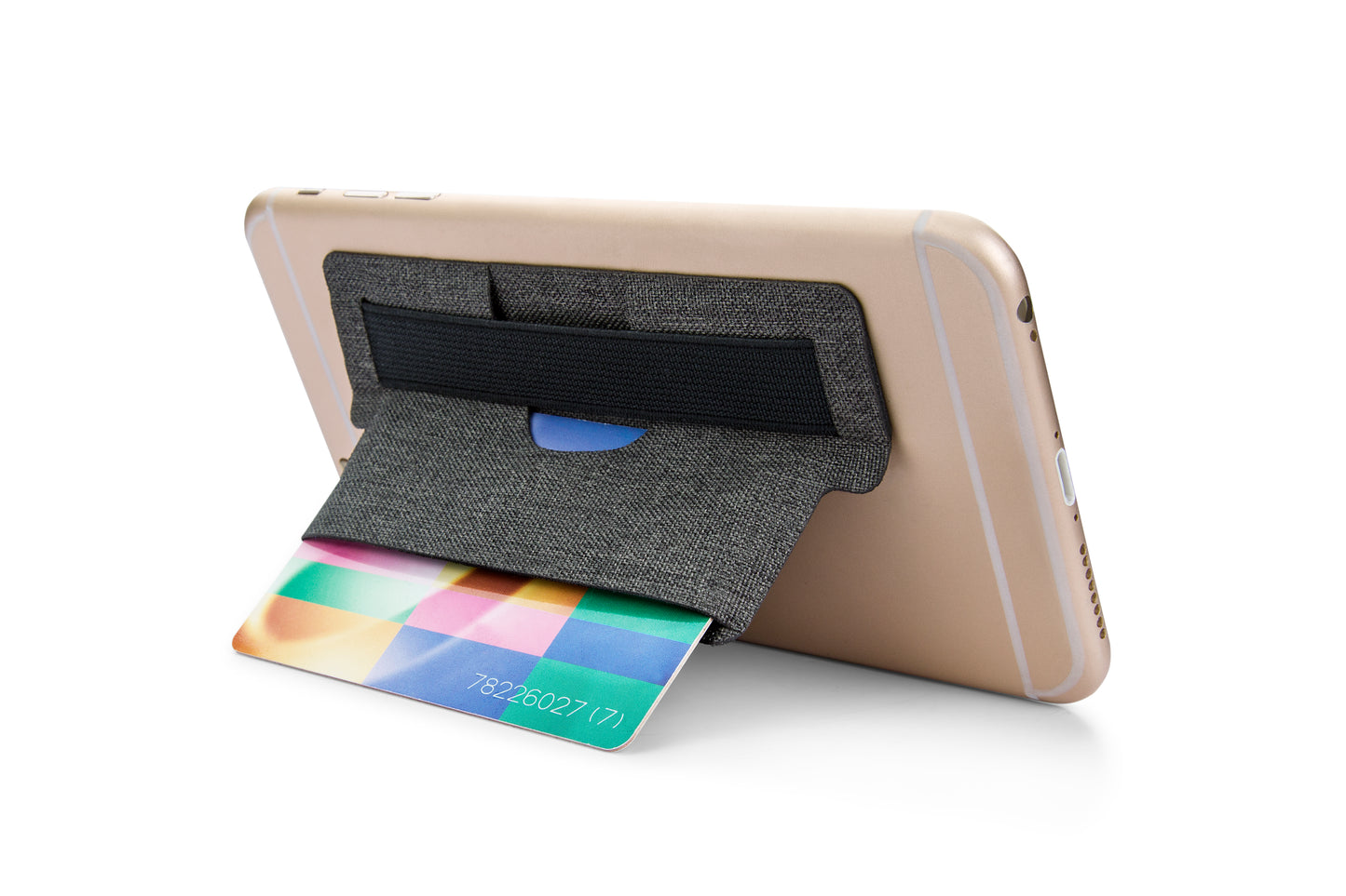 Phone Buddy - 3 in 1 Multipurpose Phone Holder with strap, stand and card pocket