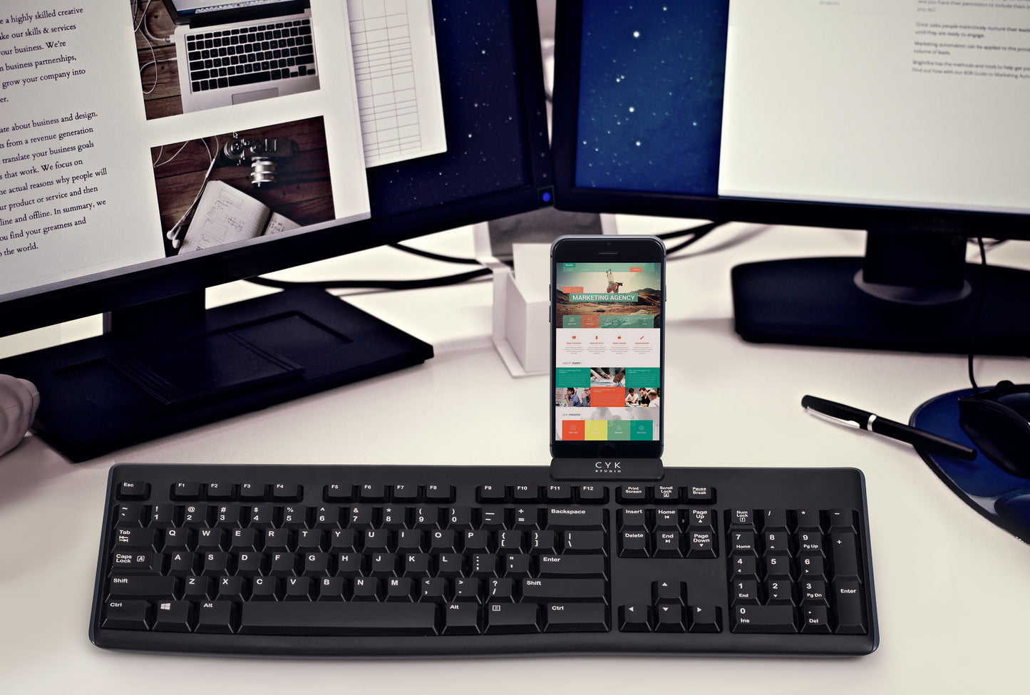 K Clip - Keyboard Clip Phone Stand